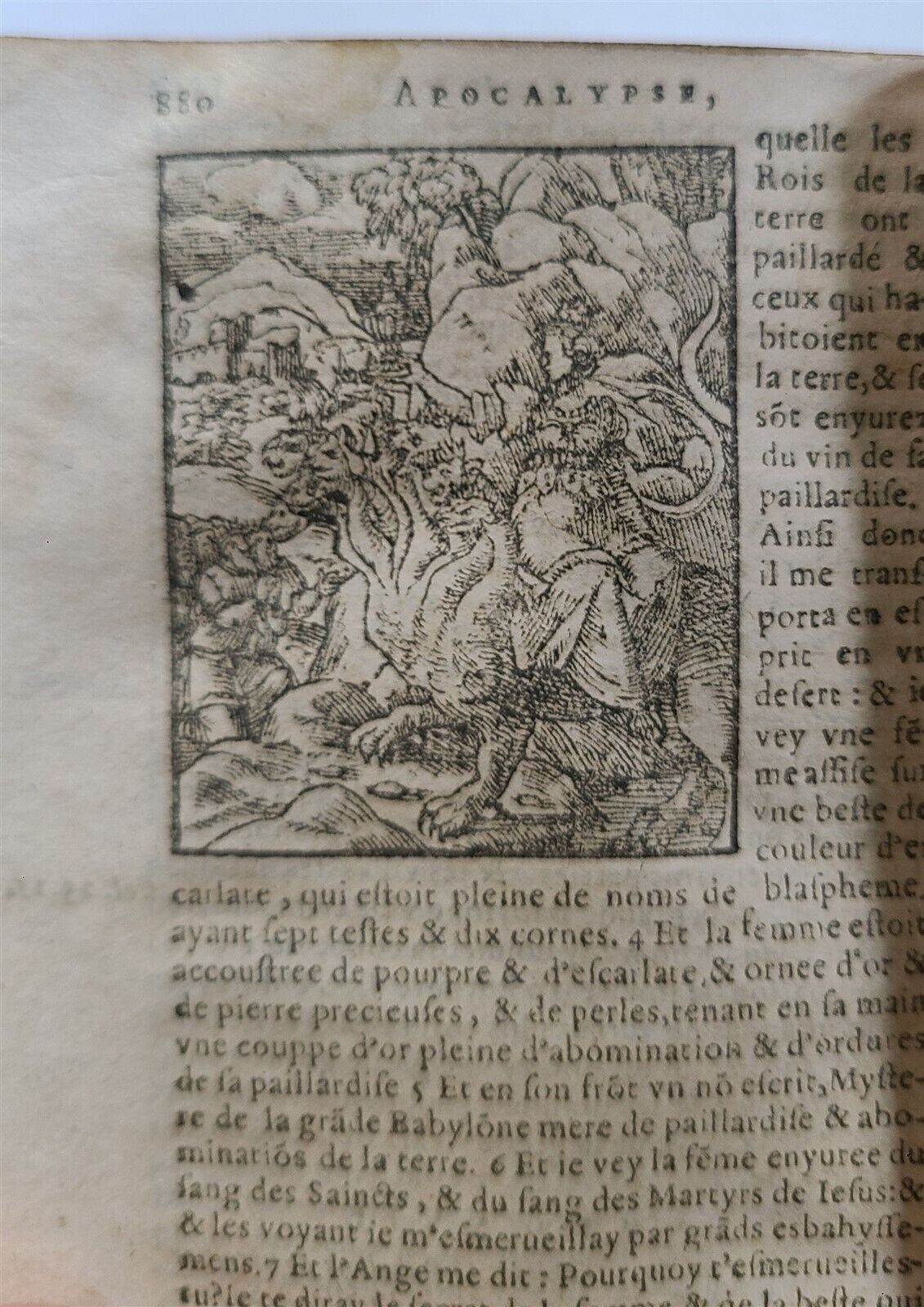 1617 BIBLE in FRENCH LE NOVUEAU TESTAMENT antique FULLY ILLUSTRATED