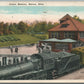 AKRON OH UNION RAILROAD STATION RAILWAY DEPOT 1924 ANTIQUE POSTCARD