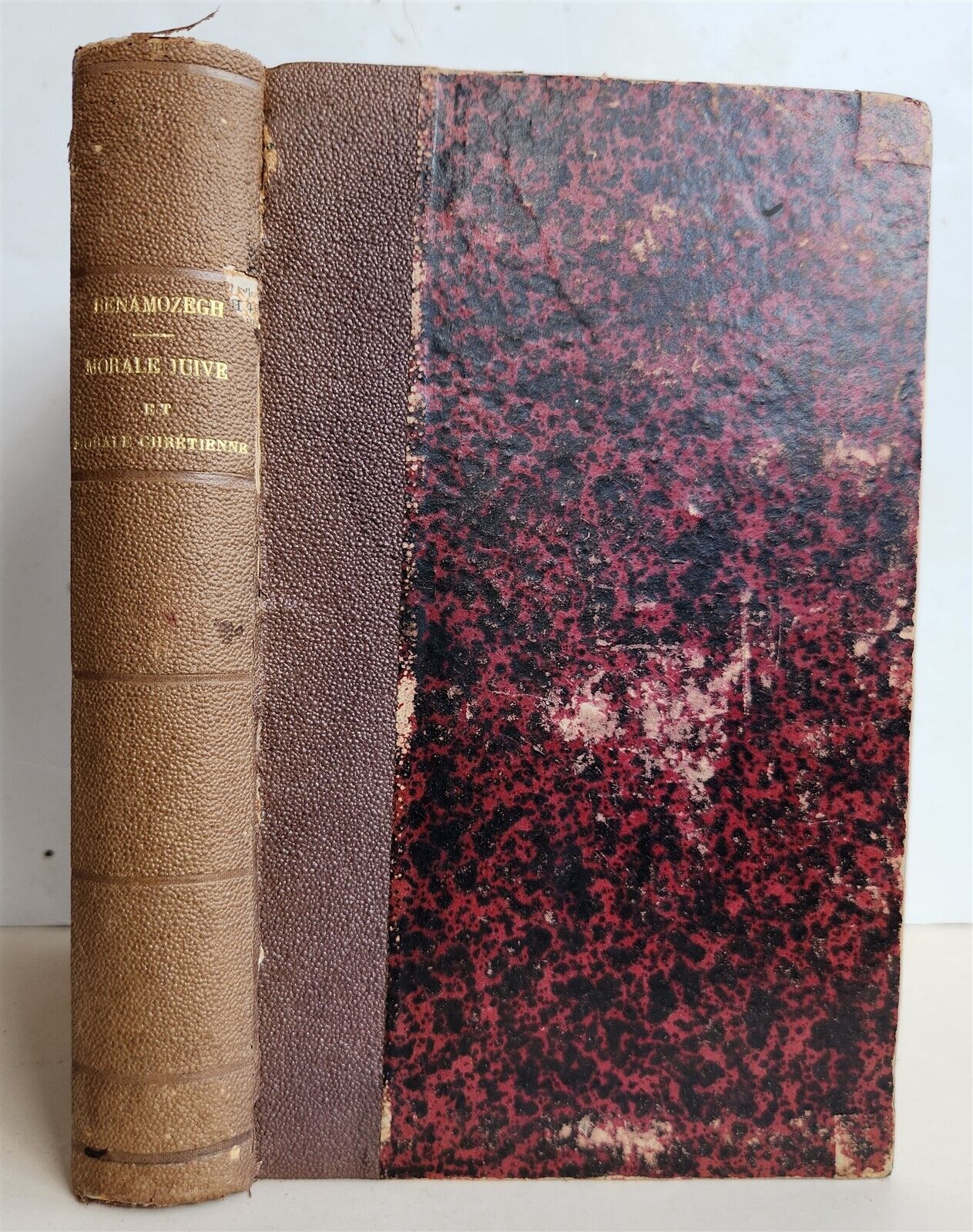 1867 JEWISH & CHRISTIAN MORALITY COMPARES to ISLAMISM antique in FRENCH