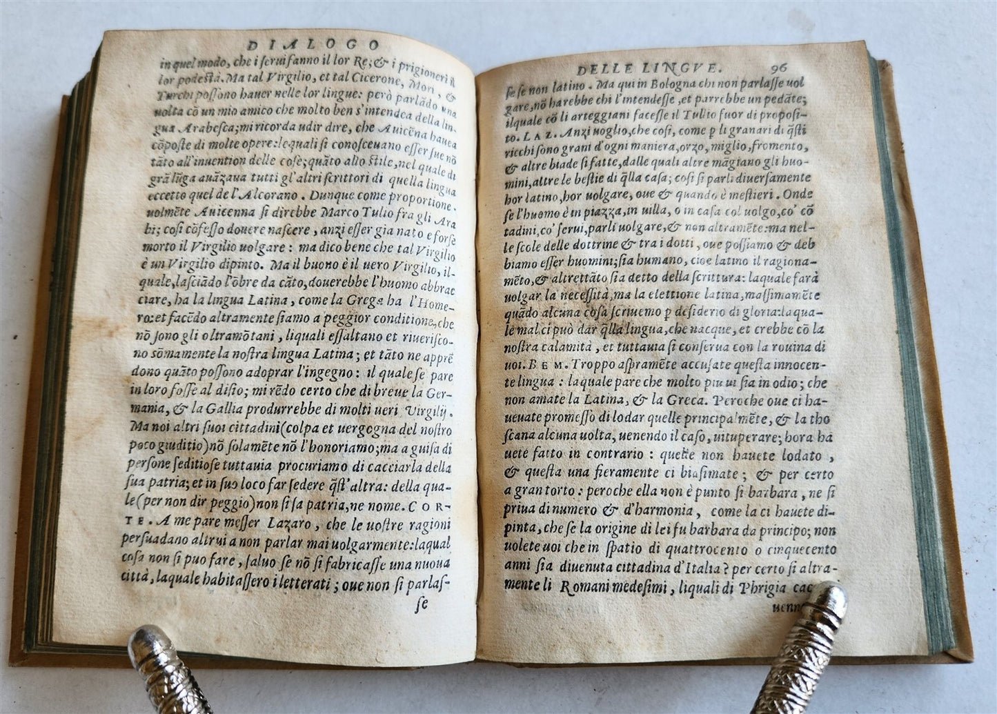 1564 DIALOGUES by SPERONE SPERONI antique VELLUM BOUND 16th CENTURY