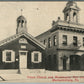 MECHANICSBURG PA UNION CHURCH & WASHINGTON FIRE COMPANY ANTIQUE POSTCARD