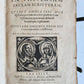 1610 BIBLE COMMENTARY by PETRUS AUREOLI antique BLIND STAMPED PIGSKIN w/ CLASPS