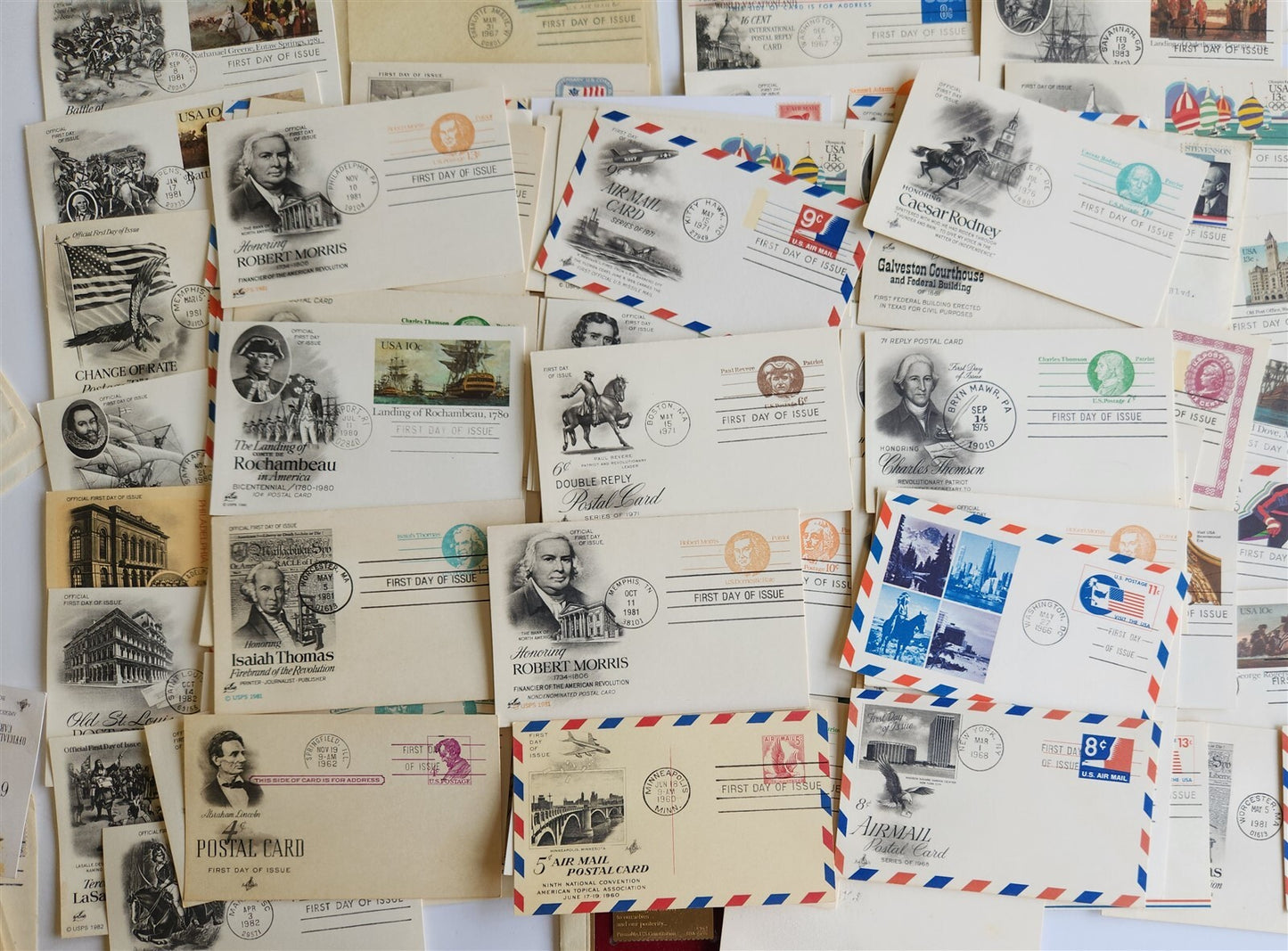 120 POSTCARDS & ENVELOPES FIRST DAY of ISSUE VINTAGE MIXED LOT
