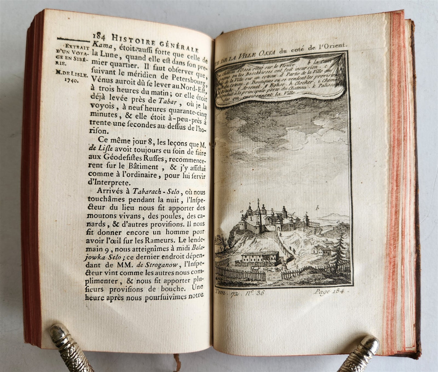 1768 HISTOIRE des VOYAGES illustrated TRAVELS to SIBERIA, RUSSIA vol. 72 antique