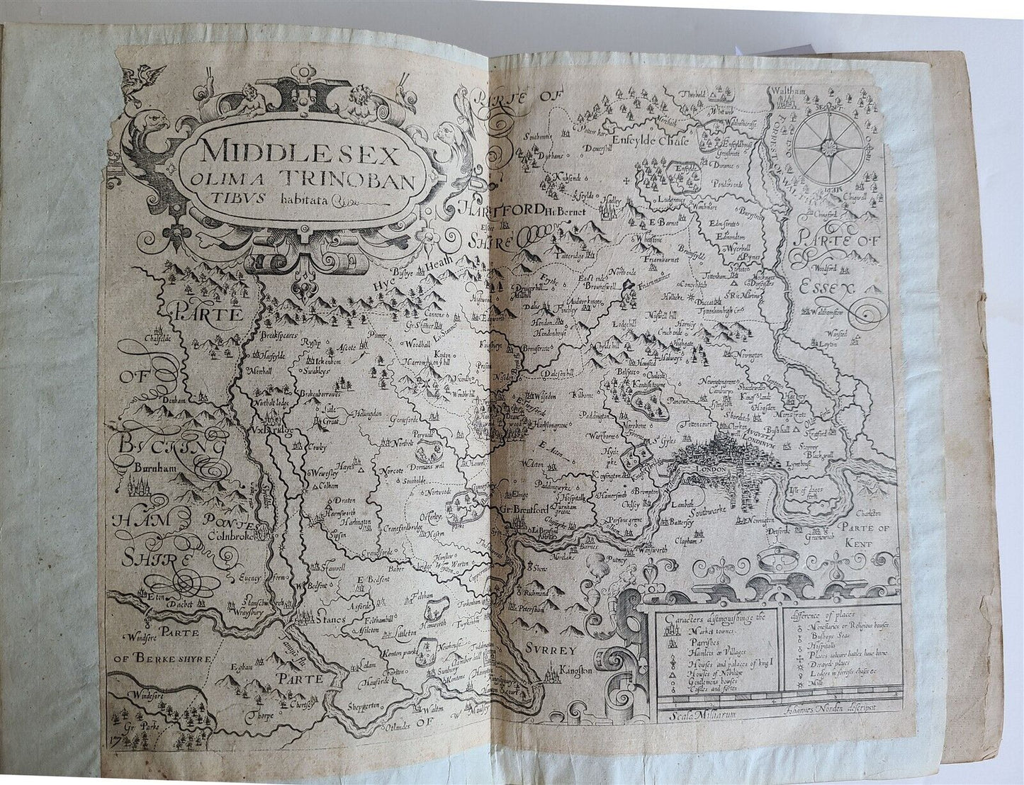 1637 BRITAIN DESCRIPTION of England Scotland Ireland antique ILLUSTRATED 48 MAPS