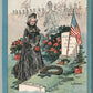 DECORATION DAY ARTIST SIGNED by BUNNELL ANTIQUE POSTCARD