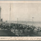BELMAR NJ FISHING PIER ANTIQUE POSTCARD