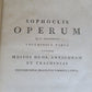 1786 SOPHOCLES TRAGEDIES 2 VOLUMES antique LATIN & GREEK TEXT