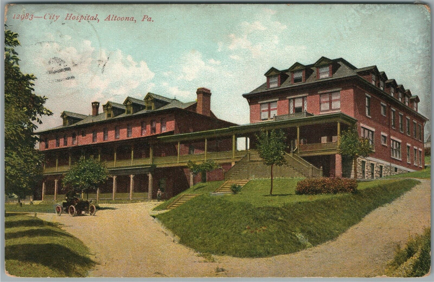 ALTOONA PA CITY HOSPITAL ANTIQUE POSTCARD