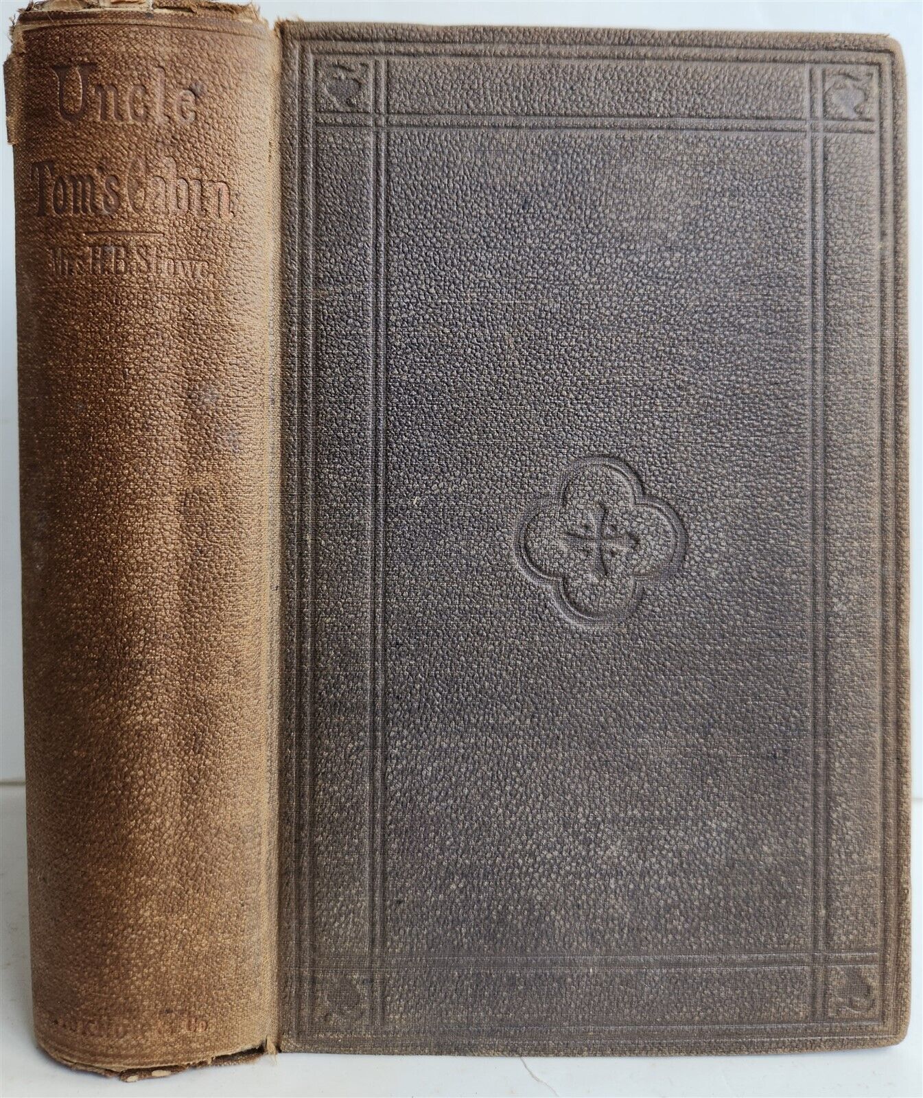 1864 UNCLE TOM'S CABIN by HARRIET BEECHER STOWE antique AMERICANA Civil War Era