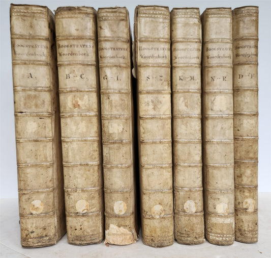 1733 HISTORICAL GEOGRAPHICAL GENEALOGICAL DICTIONARY 7 VOLS antique VELLUM FOLIO