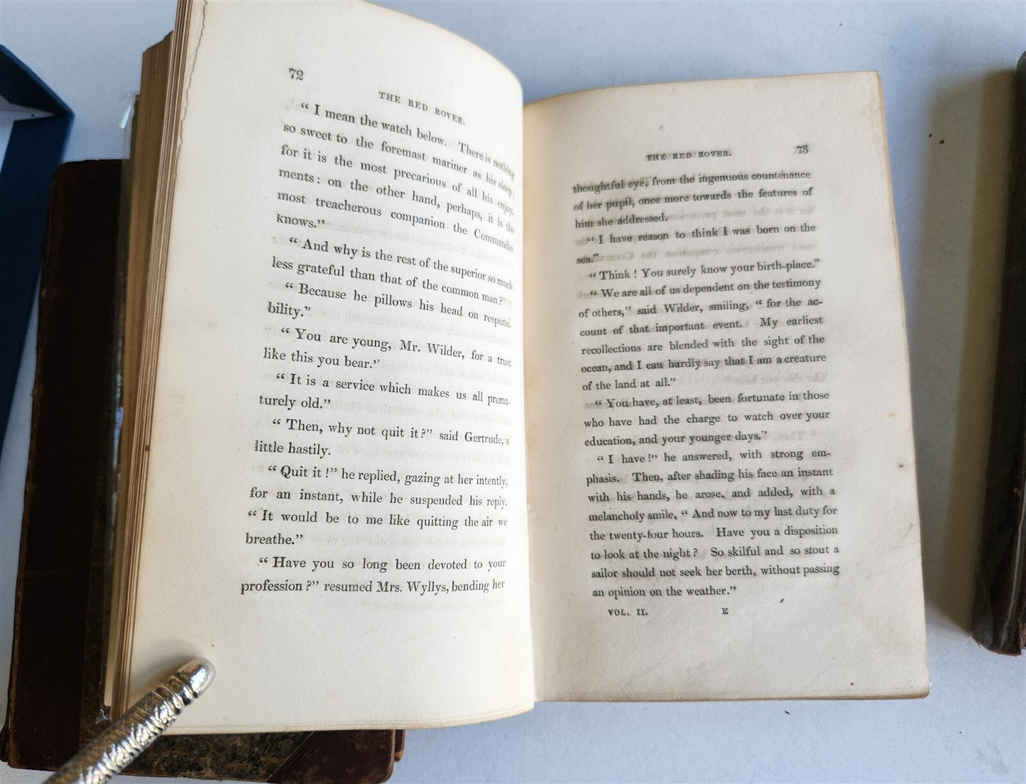 1828 JAMES FENIMORE COOPER ENGLISH EDITION THE RED ROVER A TALE antique 3 vols