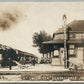 KENDALLVILLE IN RAILROAD STATION RAILWAY DEPOT ANTIQUE REAL PHOTO POSTCARD RPPC