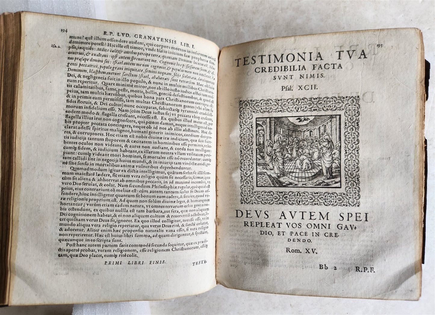1588 Introductionis ad symbolum fidei ILLUSTRATED antique