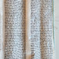 TORAH SCROLL FRAGMENT MANUSCRIPT on VELLUM antique BIBLE DEUTERONOMY 11:4-13:12