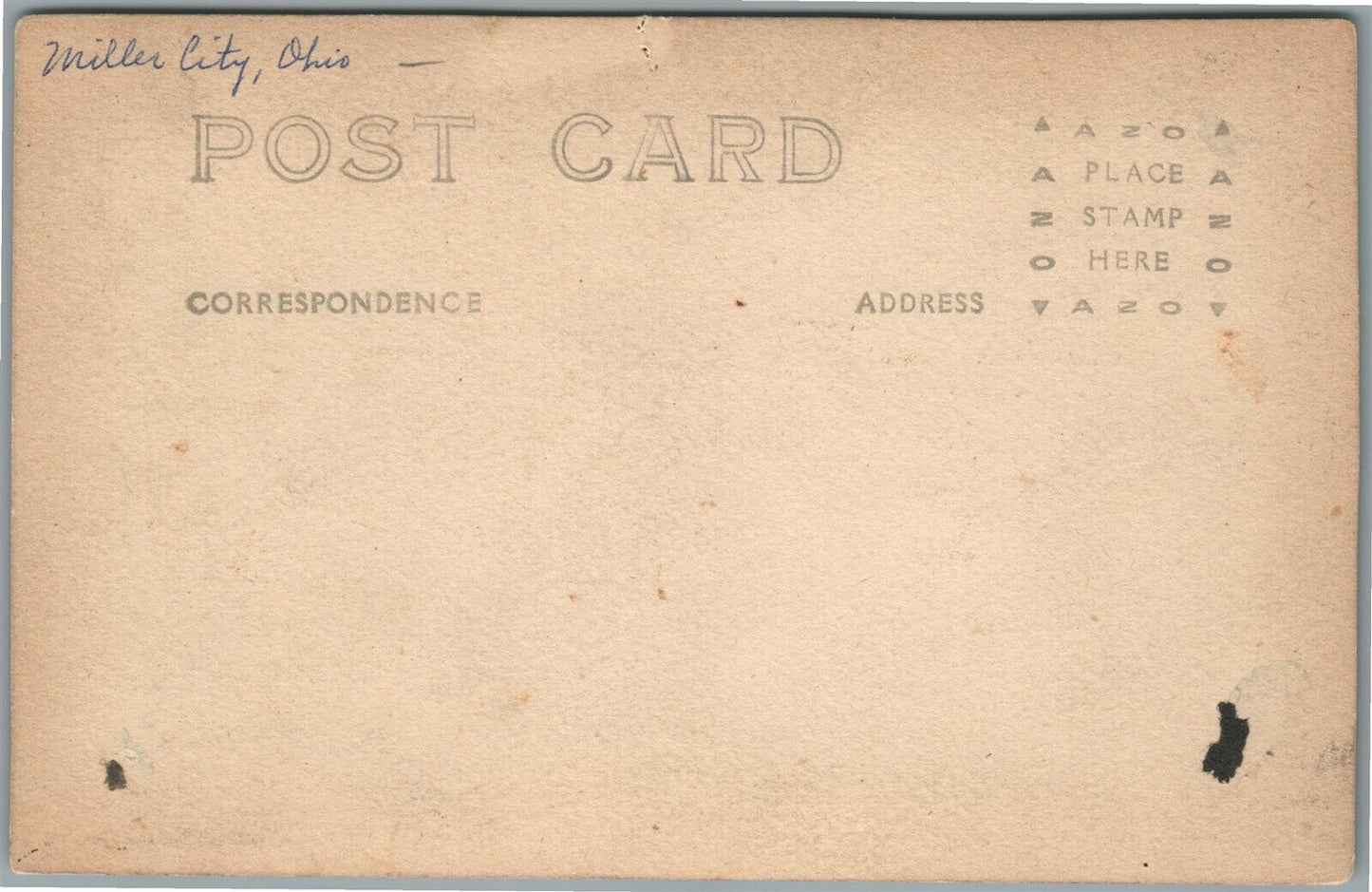 MILLER CITY OH HILLSDALE FARM ANTIQUE REAL PHOTO POSTCARD RPPC