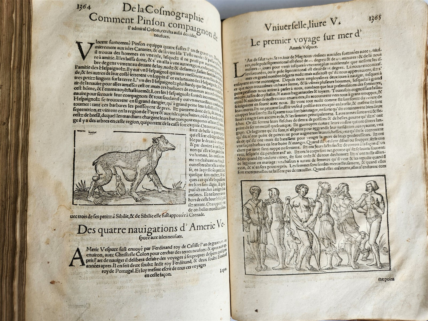 1556 COSMOGRAPHY by Sebastian Munster antique RARE ILLUSTRATED 16th cent. FOLIO