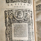 1582 PLUTARCH LIVES of ILLUSTRIOUS GREEK & ROMANS 2 VOLUMES antique ILLUSTRATED