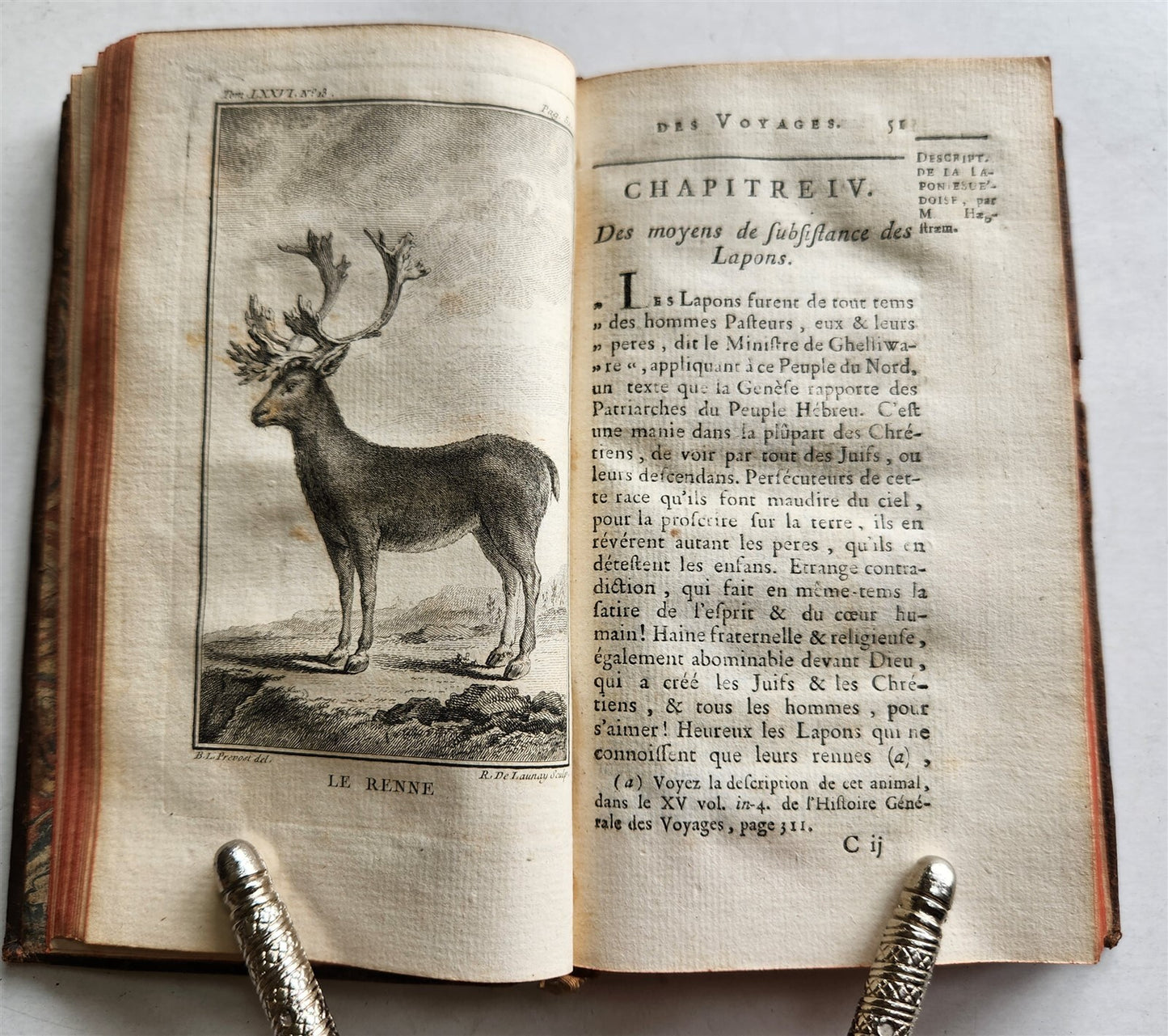 1770 HISTOIRE des VOYAGES VOL. 76 antique illustrated TRAVELS to SWEDEN