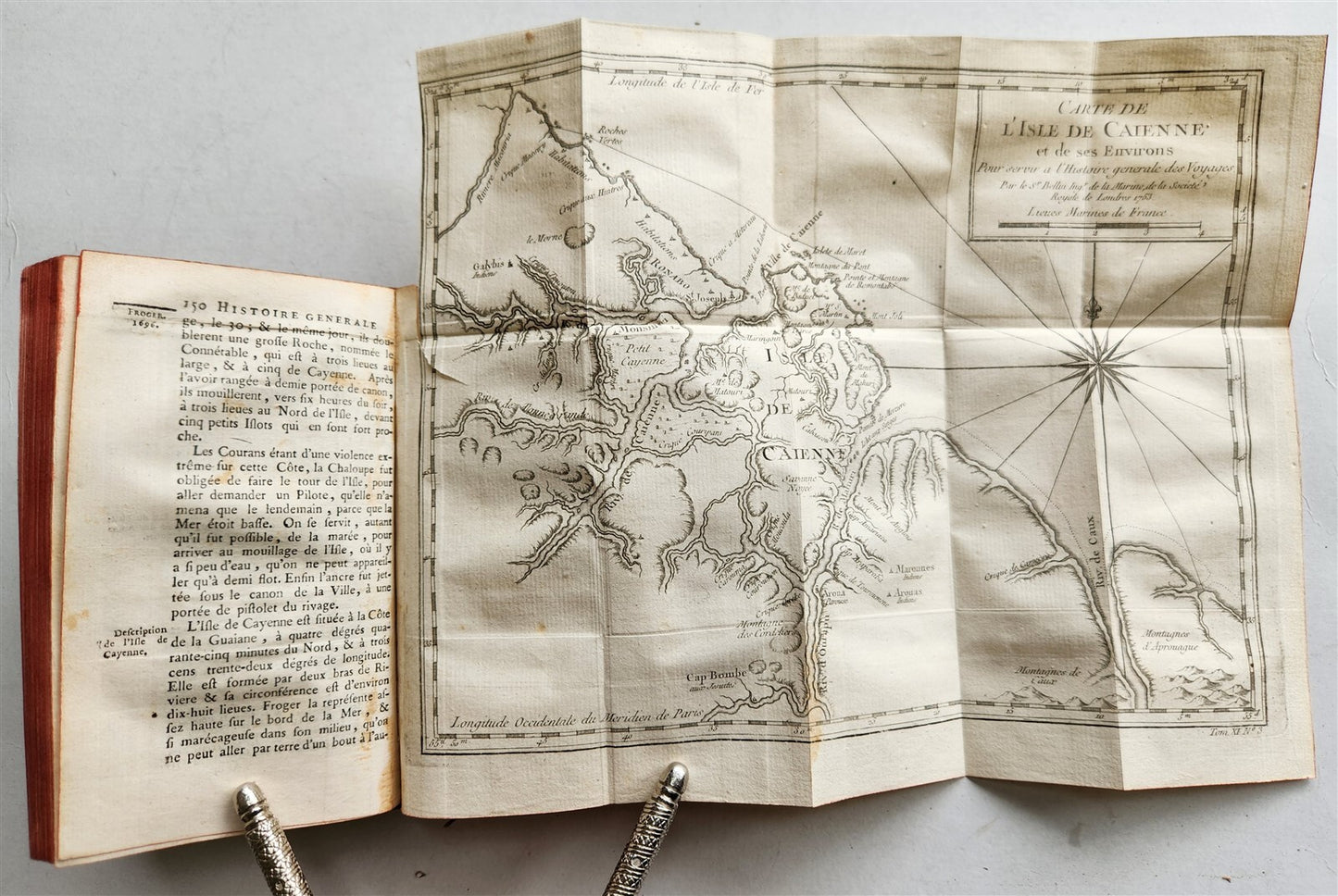 1753 HISTOIRE des VOYAGES antique illustrated S. AMERICA TRAVELS of GEORGE ANSON