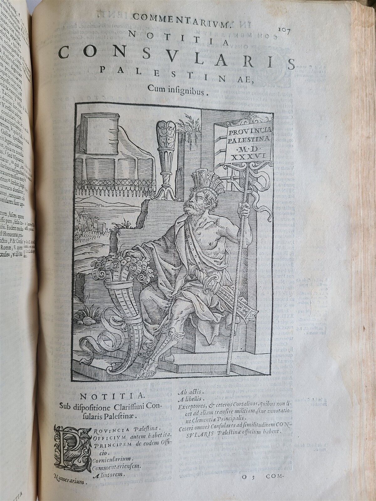 1593 NOTITIA UTRAQUE by Guido PANCIROLI FULLY ILLUSTRATED antique VELLUM 16th C.