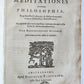 1678 RENE DESCARTES PHILOSOPHY antique VELLUM BOUND