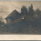 NORTH BRANCH NJ RAILROAD STATION RAILWAY DEPOT ANTIQUE REAL PHOTO POSTCARD RPPC