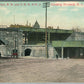 ELIZABETH NJ RAILROAD CROSSING ANTIQUE POSTCARD