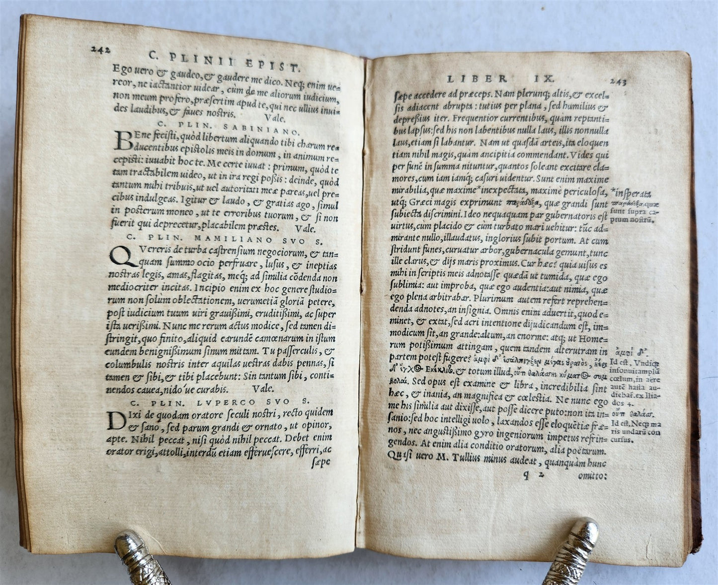 1542 HISTORY by PLINY SECUNDUS antique 16th CENTURY