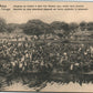 BELGIAN CONGO STEAMER BOARDING ANTIQUE POSTCARD