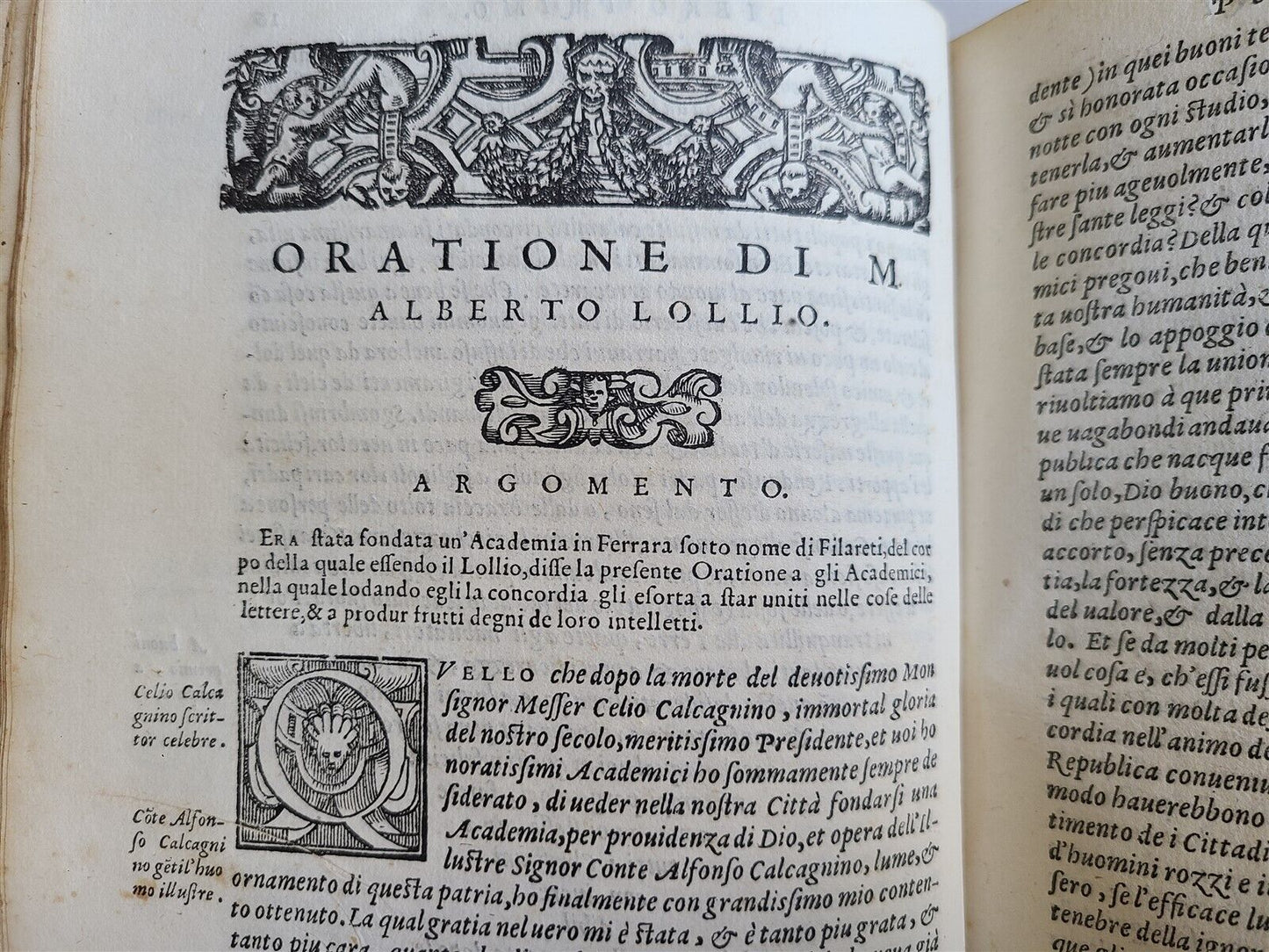 1569 ORATIONS by MANY ILLUSTRIOUS MEN - FRANCESCO SANSOVINO antique VELLUM