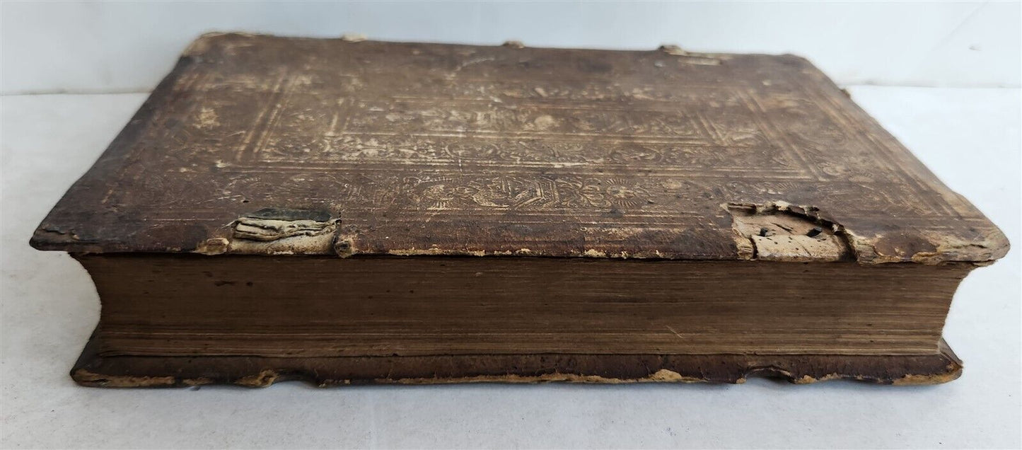 1564 COMMENTARIES by DOCTOR & ALCHEMIST MICHAEL TOXITES antique PIGSKIN 16th C.