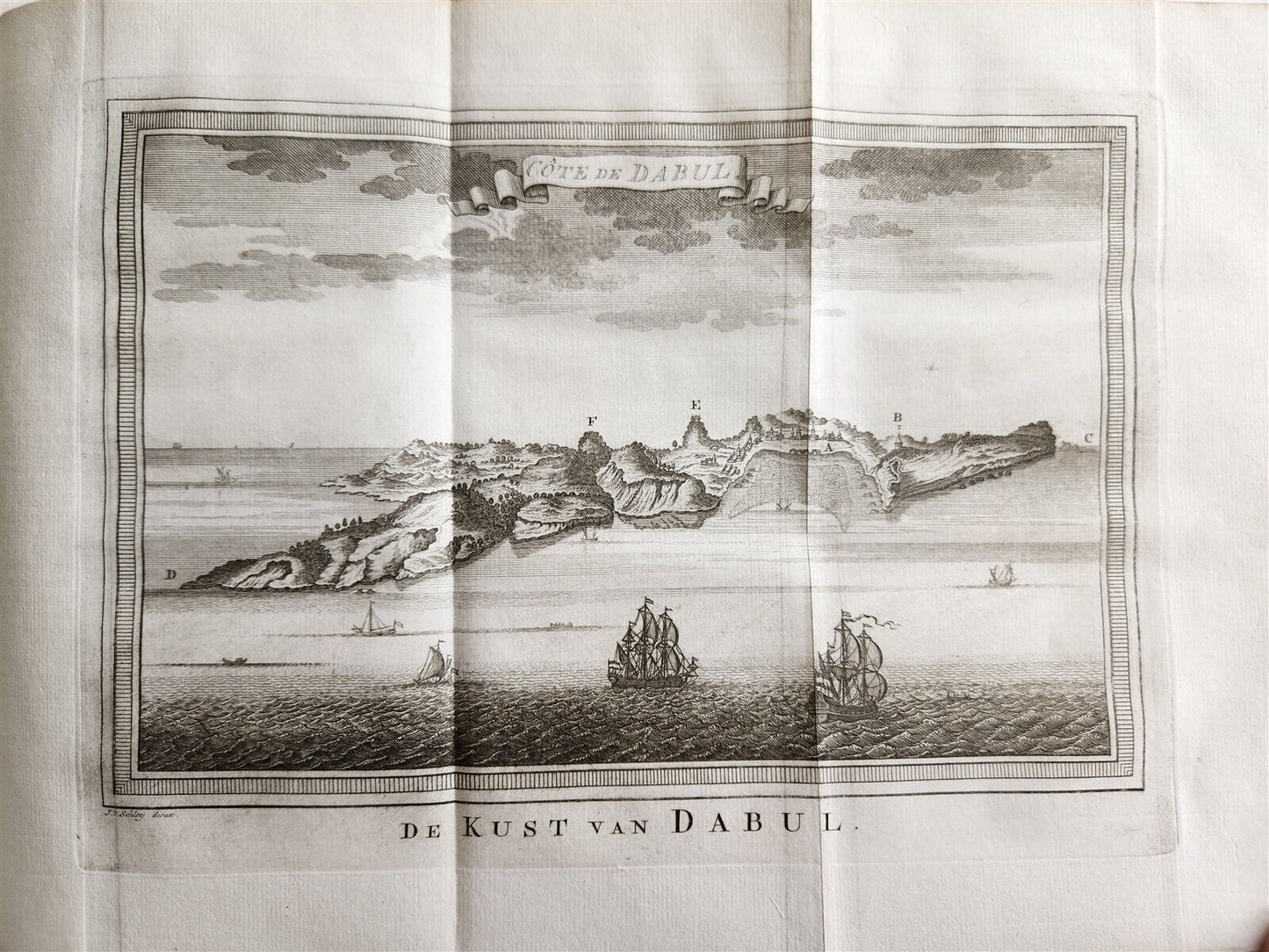 1755 TRAVELS TO INDIA antique Histoire generale des voyages vol. 13 ILLUSTRATED