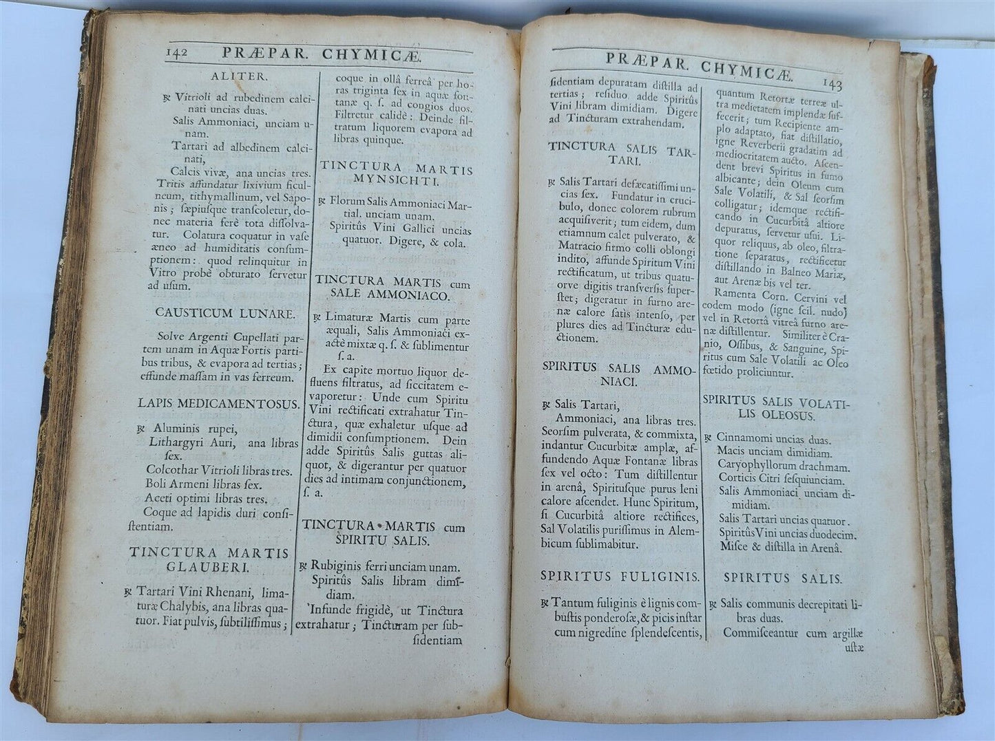 1721 PHARMACOPEIA in ENGLISH antique FOLIO