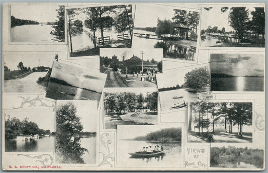 ROME CITY IN VIEWS ANTIQUE POSTCARD