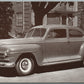 1947 PLYMOUTH 2 DOOR SEDAN VINTAGE POSTCARD