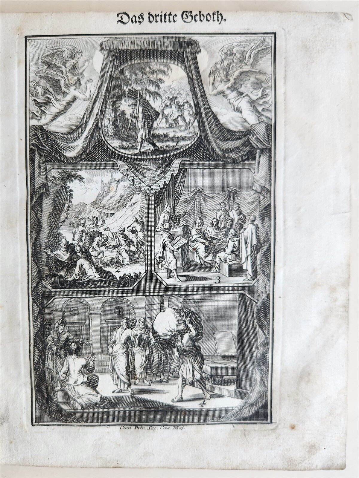 18th century ILLUSTRATED CATECHISM antique