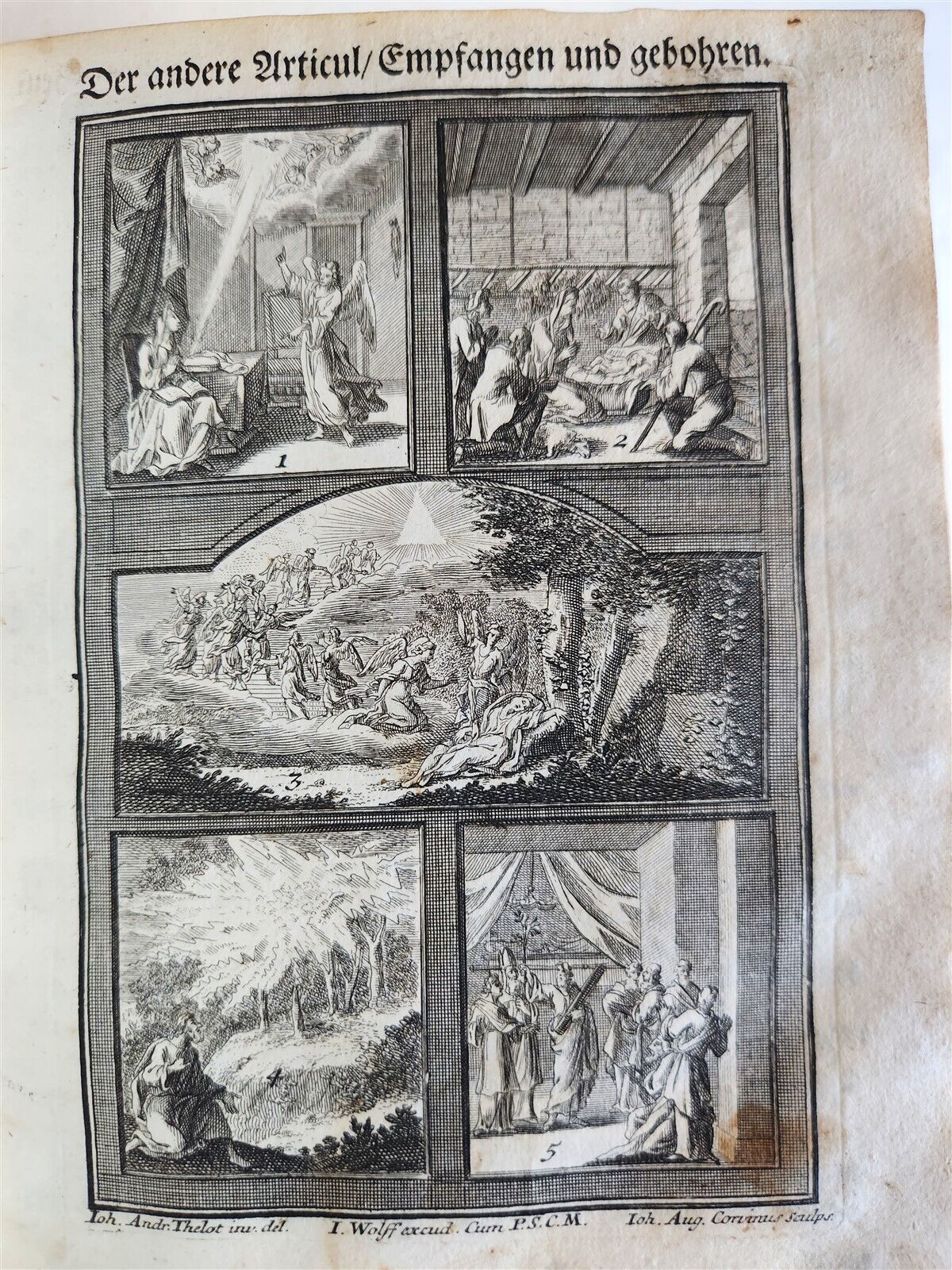 18th century ILLUSTRATED CATECHISM antique