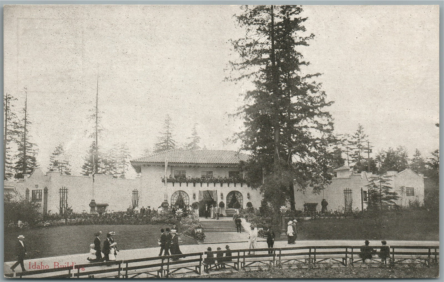 SEATTLE WA 1909 ALASKA YUKON PACIFIC EXPOSITION IDAHO BUILDING ANTIQUE POSTCARD