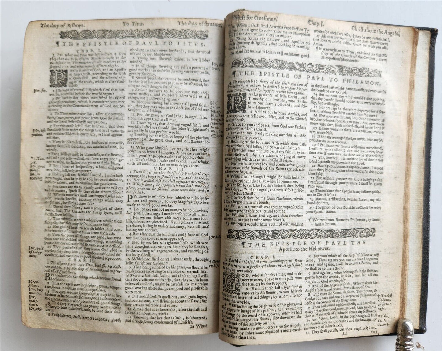 1632 BIBLE in ENGLISH antique Old & New Testament LONDON - ROBERT BARKER