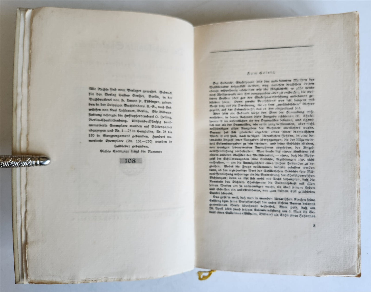 1922 UNKNOWN SHAKSPEARE antique FINE VELLUM BINDING illustrated LIMITED EDITION