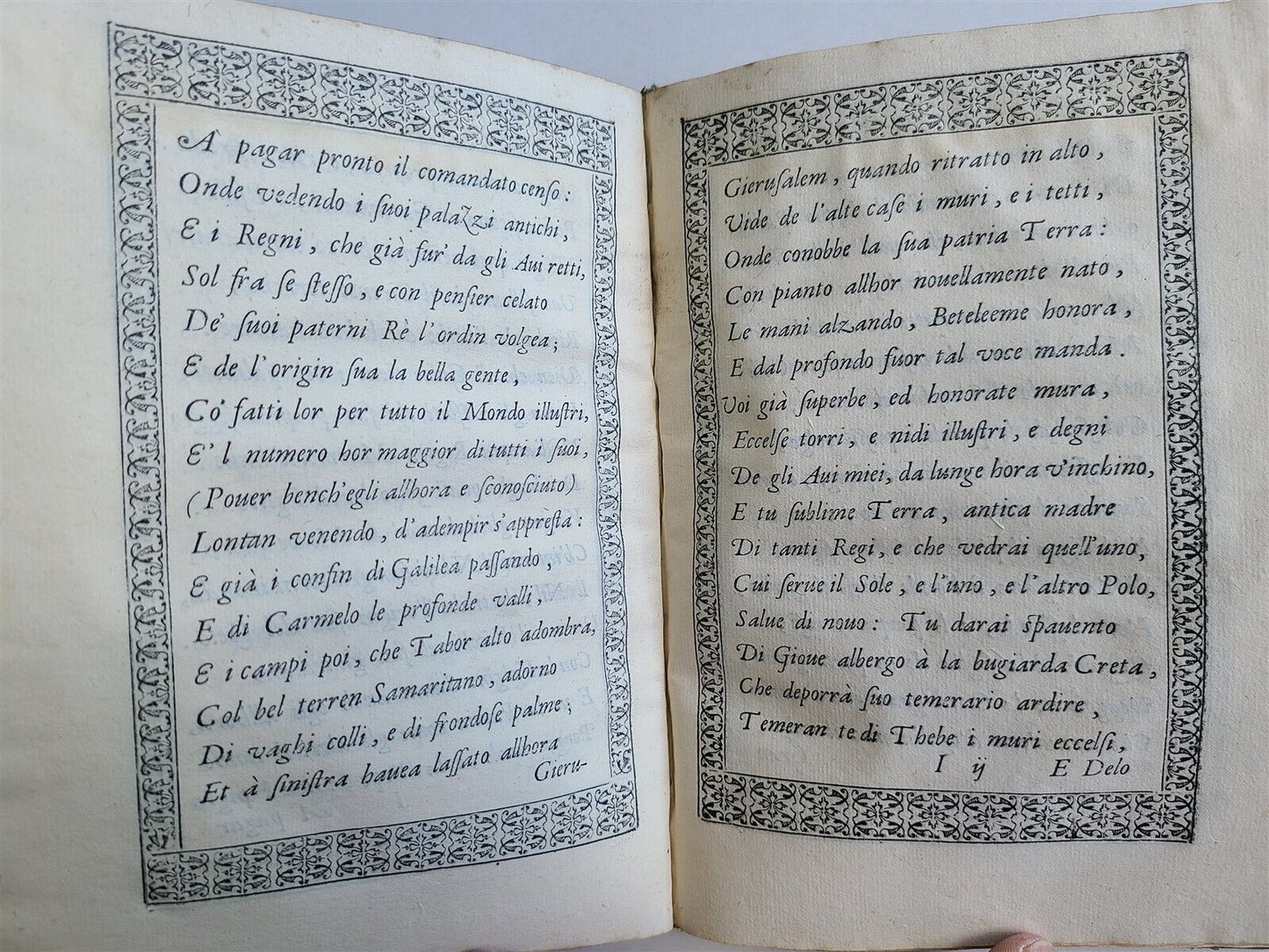 1588 DEL PARTO DELLA VERGINE DEL SANAZARO antique 16th CENT. POETRY illustrated