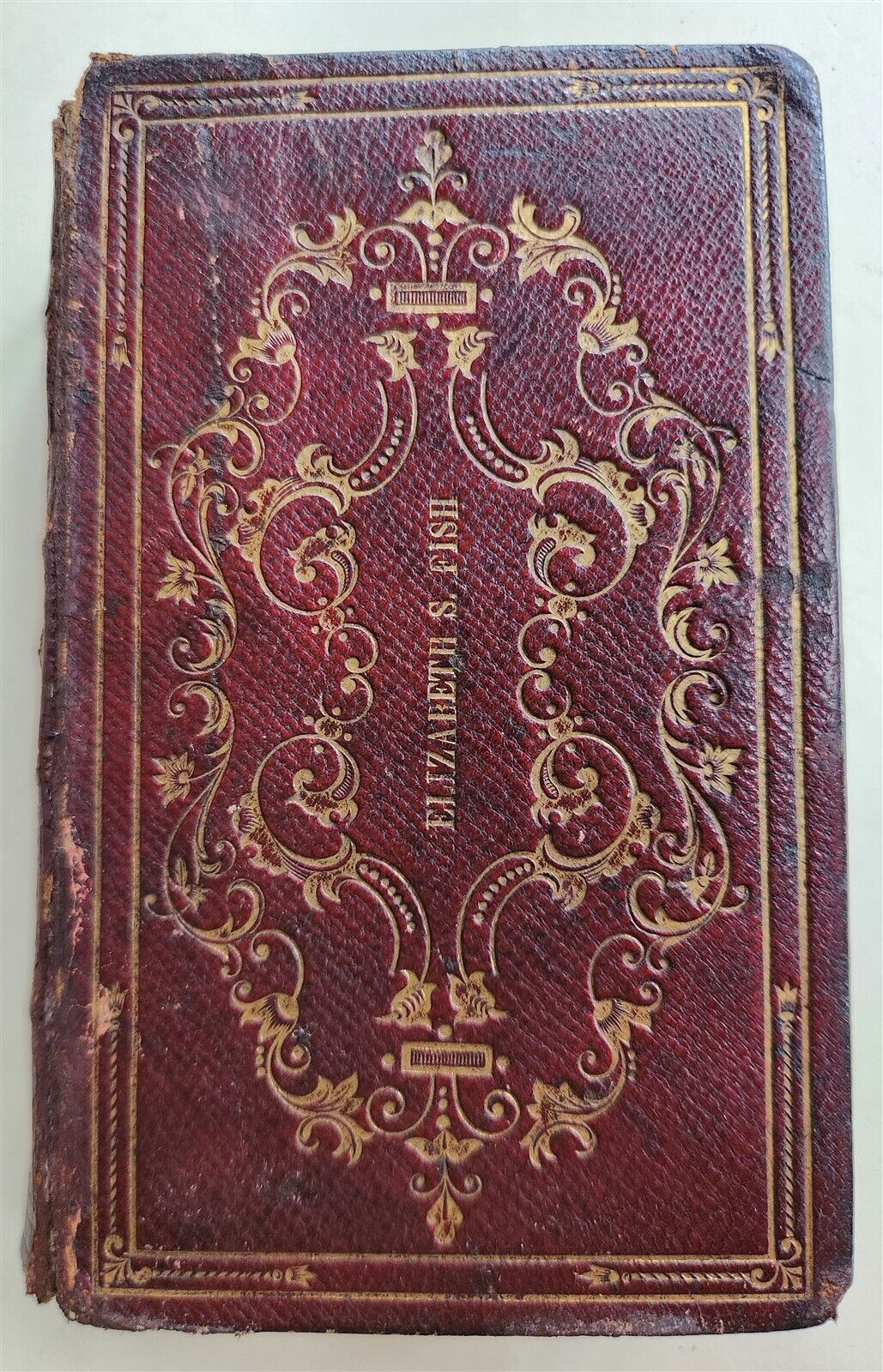 1845 BOOK of COMMON PRAYER w/PSALTER antique PHILADELPHIA Americana FINE BINDING