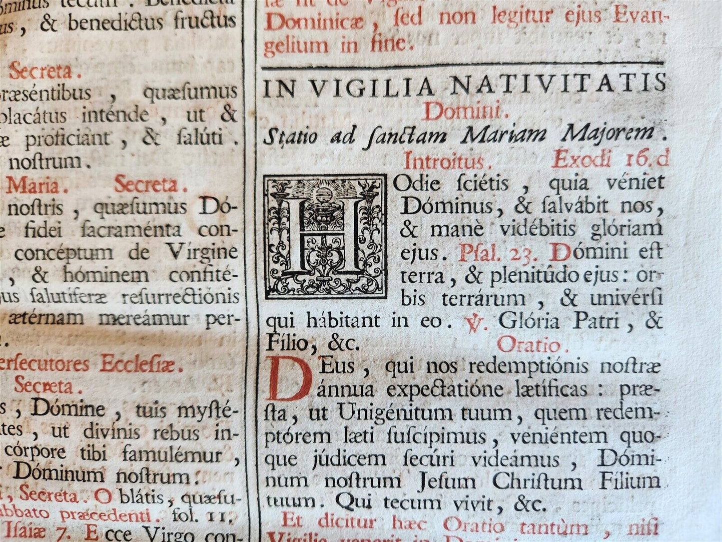 1757 MISSALE ROMANUM antique FOLIO