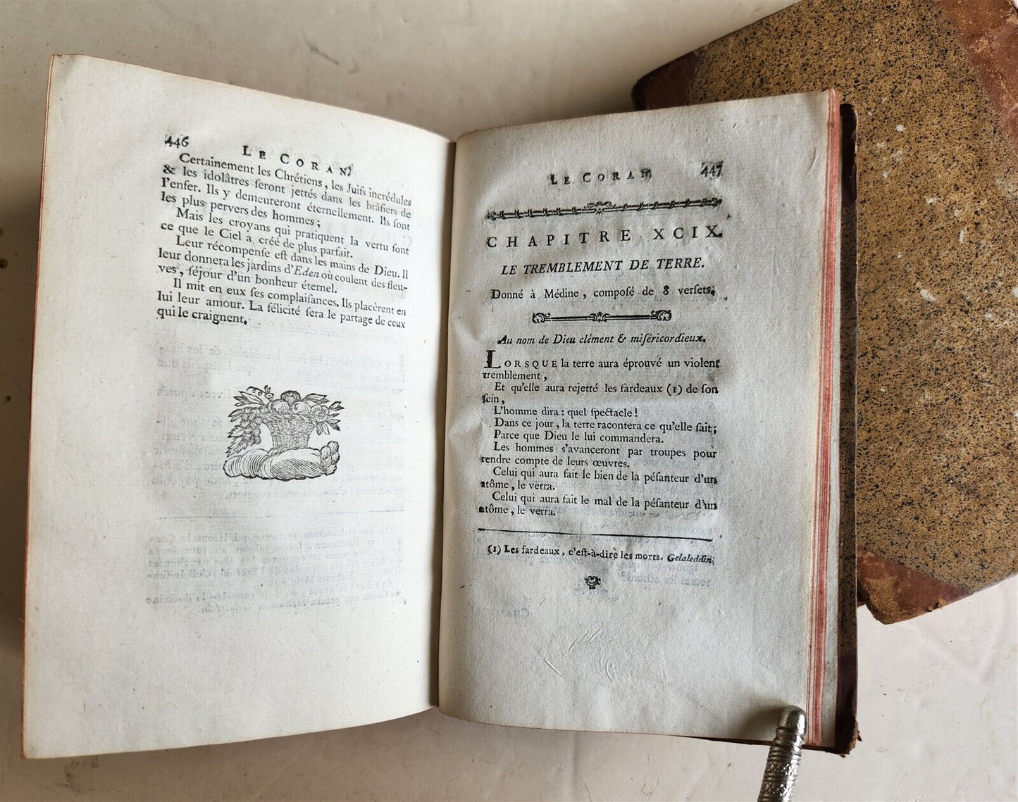 1783 KORAN in FRENCH 2 VOLUMES antique QURAN 1st EDTION by Claude-Etienne Savary