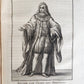 1756 ILLUSTRATED COSTUME HISTORY of MONKS & KNIGHTS for both sexes antique