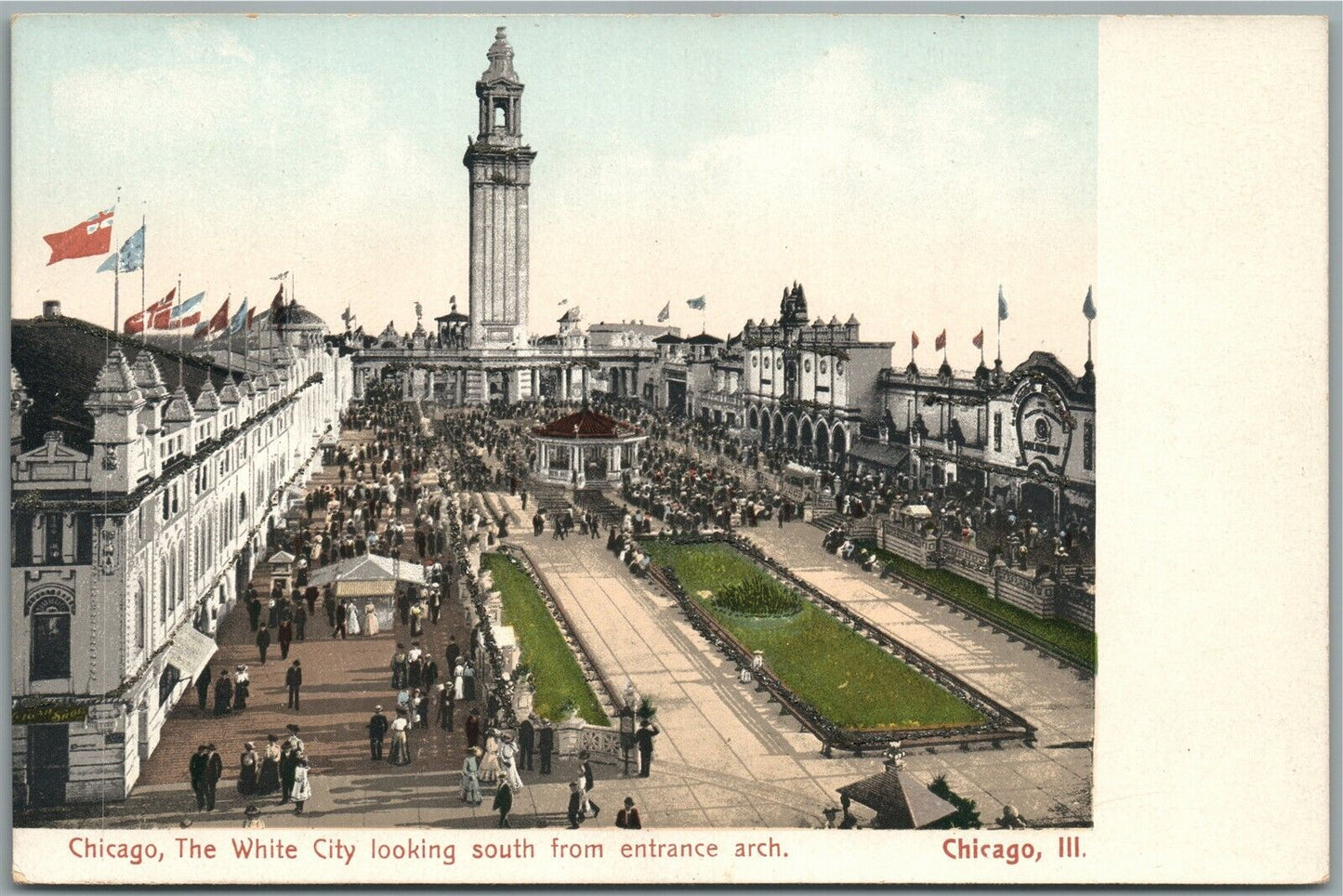 CHICAGO IL WHITE CITY ANTIQUE POSTCARD