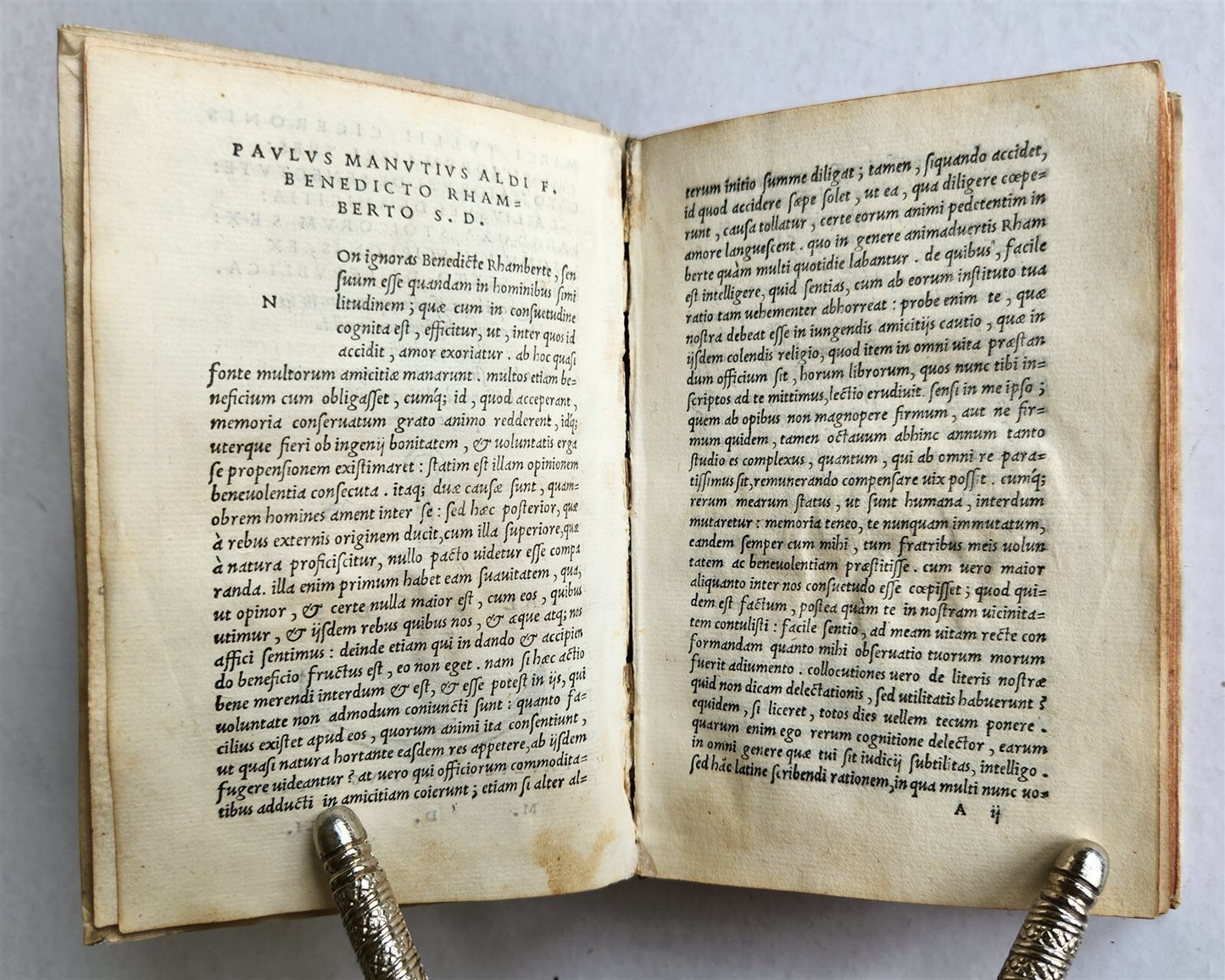1541 ALDUS PRESS CICERO Officiorum antique 16 CENTURY vellum bound ALDINE