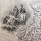 1851 RUSSIA in EUROPE antique MAP