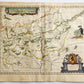 1640 MAP of Namur BELGIUM by WILLEM BLAEU antique AUTHENTIC hand colored
